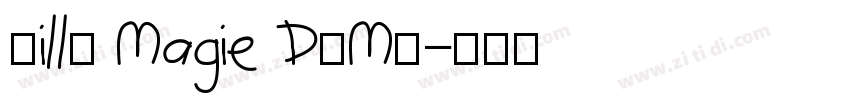 Billy Magie DEMO字体转换